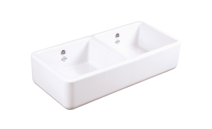 zlew double bowl 800 white